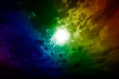 Sun Vortex Cloud Spiral (Rainbow Shade Photo)