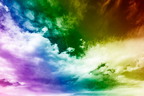Sunset Illuminating Large Cloud Mass (Rainbow Shade)