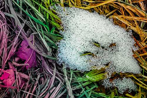 Miserable Slanted Grass Eyed Snow Face (Rainbow Tint)