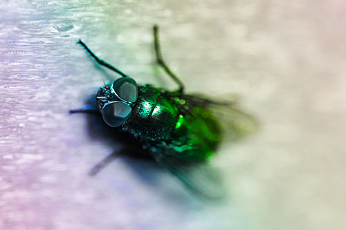 Blow Fly Spread Vertically (Rainbow Tone Photo)