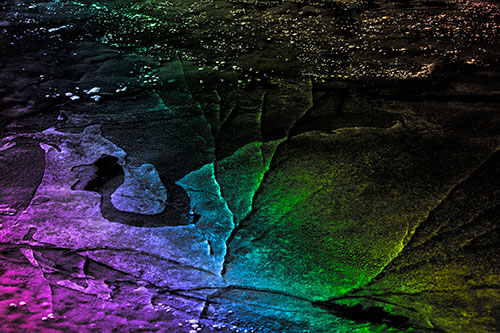 Bubble Cracking River Ice (Rainbow Tone)