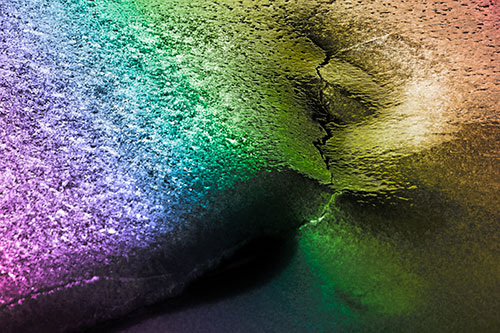 Frozen Cracking Ice Valley (Rainbow Tone)