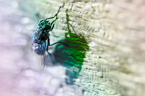 Hand Rubbing Cluster Fly Cleansing Self (Rainbow Tone Photo)