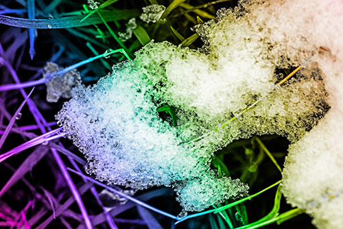 Sad Melting Grass Tangled Snow Face (Rainbow Tone)