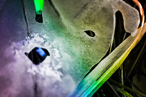 Shocked Peeling Grass Eyed Ice Face (Rainbow Tone)