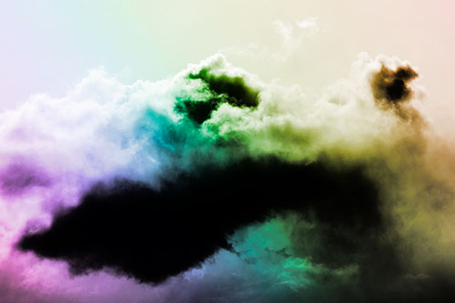Smearing Neutral Faced Cloud Formation (Rainbow Tone Photo)