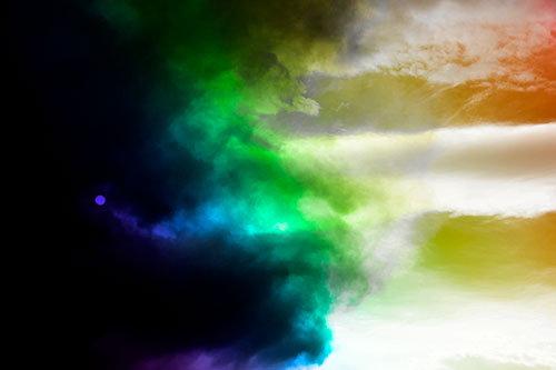 Sun Spiraling Out Of Mullen Fire Clouds (Rainbow Tone)