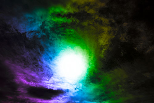 Sun Vortex Consumes Clouds (Rainbow Tone)