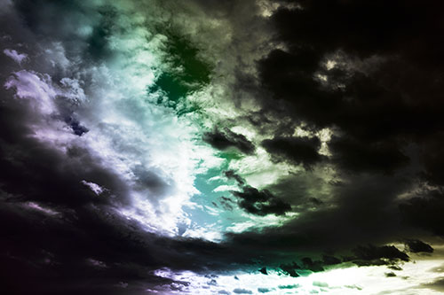 Thick Dark Cloud Refuses To Split In Half (Rainbow Tone Photo)