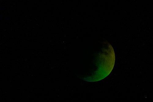 Total Lunar Eclipse Moon (Rainbow Tone Photo)