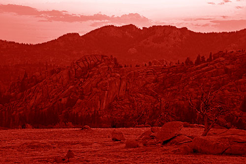 Arching Mountain Double Sunrise (Red Shade Photo)