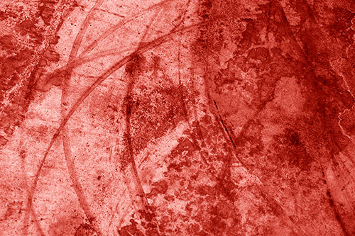 Dry Liquid Stains Turning Concrete Into Art (Red Shade Photo)