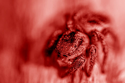 Jumping Spider Makes Eye Contact (Red Shade)