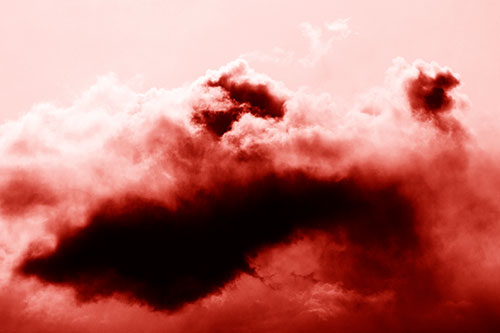 Smearing Neutral Faced Cloud Formation (Red Shade Photo)
