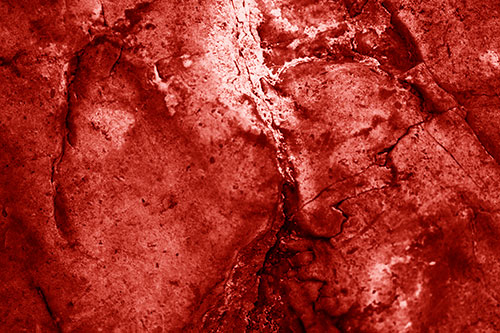 Stained Blood Splatter Rock Surface (Red Shade Photo)