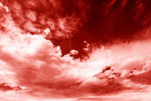 Sunset Illuminating Large Cloud Mass (Red Shade Photo)