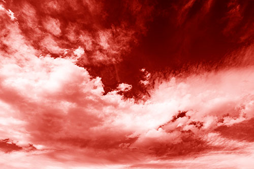 Sunset Illuminating Large Cloud Mass (Red Shade)