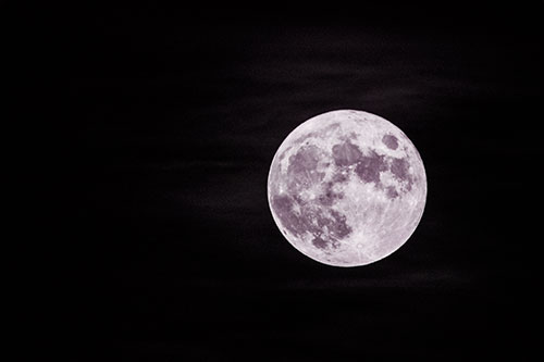 October Full Hunters Moon (Red Tint Photo)