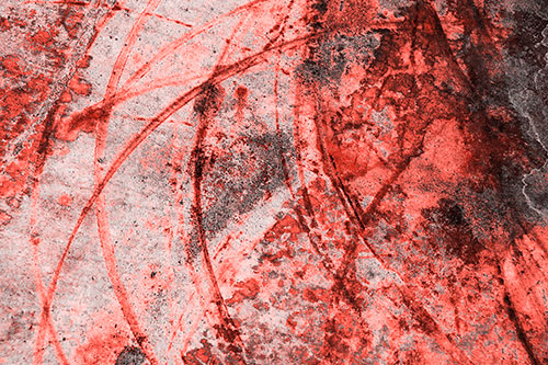 Dry Liquid Stains Turning Concrete Into Art (Red Tone Photo)