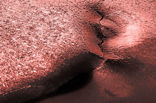 Frozen Cracking Ice Valley (Red Tone)