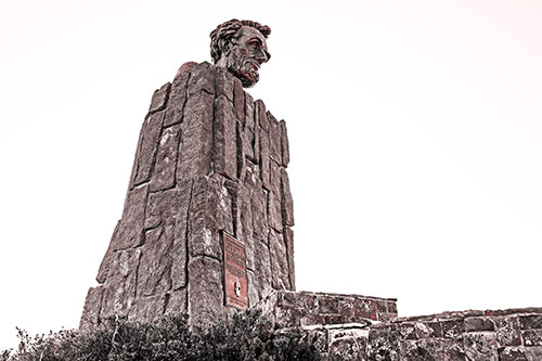 Full Figured Presidential Statue (Red Tone Photo)
