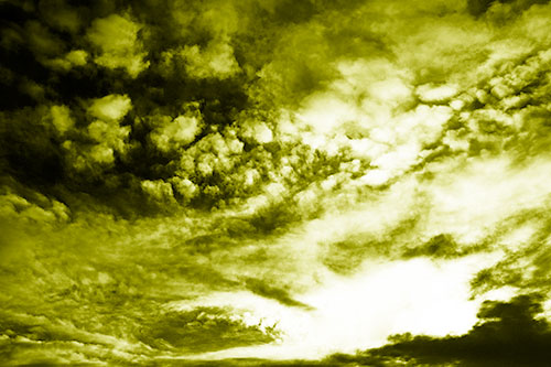 Evil Eyed Cloud Invades Bright White Light (Yellow Shade)