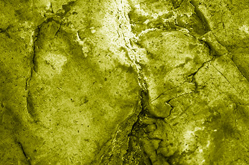 Stained Blood Splatter Rock Surface (Yellow Shade Photo)