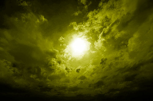 Sun Vortex Cloud Spiral (Yellow Shade Photo)