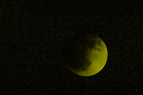Total Lunar Eclipse Moon (Yellow Shade Photo)