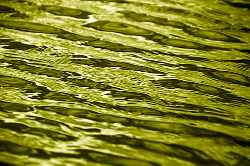 Wavy River Water Ripples (Yellow Shade Photo)