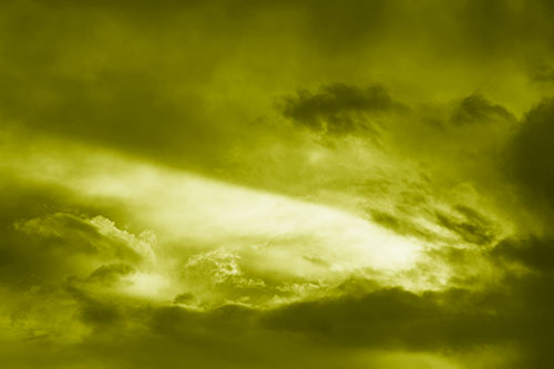 White Light Tearing Through Clouds (Yellow Shade)