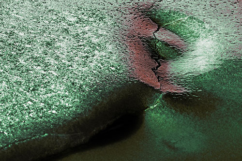 Frozen Cracking Ice Valley (Yellow Tint)