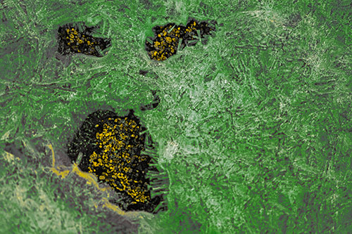 Frozen Ice Screaming Pebble Soil Face (Yellow Tint)