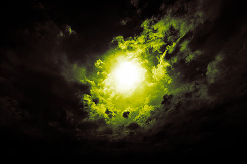 Sun Vortex Cloud Spiral (Yellow Tint)