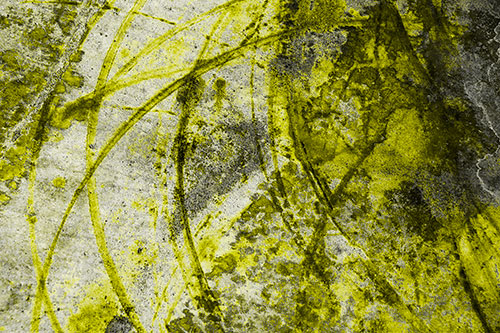 Dry Liquid Stains Turning Concrete Into Art (Yellow Tone Photo)