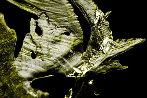 Shocked Jagged Curving Ice Face (Yellow Tone)