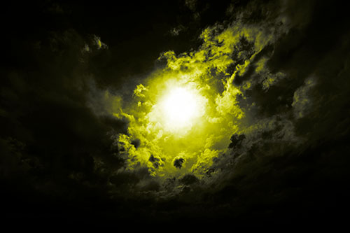 Sun Vortex Cloud Spiral (Yellow Tone)